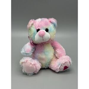 Tom’s Toy International Tie Dye Pastel Colored Teddy Bear Plush 7.5” Stuffed Toy